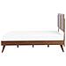 Letto A Doghe In Legno Marrone Scuro 160 X 200 Cm Istres - Foto miniatura 6