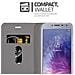 Custodia Compatibile Con Samsung Galaxy J4 2018 In Grigio Chiaro Marrone - Coperchio Protettiva Con Chiusura Magnetica, Funzione Stand E Tasca Per Le Carte - Foto miniatura 2
