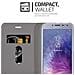 Custodia Compatibile Con Samsung Galaxy J4 2018 In Grigio Chiaro Marrone - Coperchio Protettiva Con Chiusura Magnetica, Funzione Stand E Tasca Per Le Carte - Foto miniatura 9