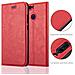 Cadorabo Custodia Compatibile Con Honor 8 Pro In Rosso Mela - Coperchio Protettiva Con Chiusura Magnetica, Funzione Stand E Tasca Per Le Carte - Foto miniatura 4