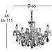 Lampadario Classico A 5 Braccia In Cristallo Oro Lucido, 5x Attacco E14 - Foto miniatura 1