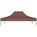 Tetto per Tendone per Feste 4x3 m Marrone 270 g / m² - Foto miniatura 5