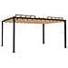 Gazebo con Tetto a Lamelle 3x4 m in Tessuto Tortora e Alluminio - Foto miniatura 2