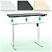 Tm12we Telaio Per Scrivania Elettrico - Altezza Regolabile 71 - 116 Cm - Postazione Di Lavoro Ergonomica - Funzione Memoria - 2 Livelli - Meccanismo Singolo Di Sollevamento - Bianco - Foto miniatura 5