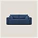 Morfeo Divano Con Sedute Estraibili T02 Blu - Foto miniatura 1