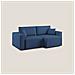 Morfeo Divano Con Sedute Estraibili T02 Blu - Foto miniatura 6