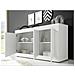 Mobile Multiuso Basic - 4 Ante, Ripiani - Per Sala, Camera, Cucina, Ingresso - Bianco In Truciolare Melaminico, 160 X 43 X 86 Cm - Foto miniatura 5