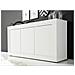 Mobile Multiuso Basic - 4 Ante, Ripiani - Per Sala, Camera, Cucina, Ingresso - Bianco In Truciolare Melaminico, 160 X 43 X 86 Cm - Foto miniatura 6
