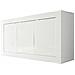 Mobile Multiuso Basic - 4 Ante, Ripiani - Per Sala, Camera, Cucina, Ingresso - Bianco In Truciolare Melaminico, 160 X 43 X 86 Cm - Foto miniatura 3