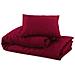 Set Copripiumino Bordeaux 200x220 Cm In Microfibra Leggera - Foto miniatura 6