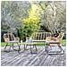 Set Di Mobili Da Giardino Tiga In Resina Intrecciata 4 Posti - Cuscini Grigi - Foto miniatura 5