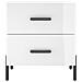 Comodini 2 Pz Bianco Lucido 40x35x47,5 Cm In Legno Multistrato - Foto miniatura 5