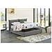 Letto Matrimoniale Tiziana, Letto Contenitore Con Rivestimento In Tessuto, 100% Made In Italy, Apertura Frontale, Adatto Per Materasso Cm 160x190, Grigio - Foto miniatura 3