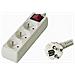 PP3K-02 prolunghe e multiple 2 m 3 presa (e) AC Bianco - Foto miniatura 1
