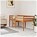 Letto A Soppalco Marrone Cera 90x190 Cm Legno Massello Di Pino - Foto miniatura 3