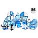Set Di Gioco Magnetico Da 56 Pezzi - Modello Ghiacciaio, Blu - Foto miniatura 1