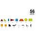 Set Di Gioco Magnetico Da 56 Pezzi - Modello Ghiacciaio, Blu - Foto miniatura 3