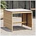 Sgabelli Giardino Con Cuscini 4pz Beige 40x40x35 Cm Polyrattan - Foto miniatura 1