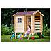 Casetta Per Bambini In Legno Con Scivolo - Casetta Giocattolo Per Bambini - L182xl146xa205cm / 1.1m2 - Casetta Da Gioco Da Esterno - Casetta Da Giardino Timbela M501c - Foto miniatura 2