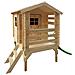 Casetta Per Bambini In Legno Con Scivolo - Casetta Giocattolo Per Bambini - L182xl146xa205cm / 1.1m2 - Casetta Da Gioco Da Esterno - Casetta Da Giardino Timbela M501c - Foto miniatura 1