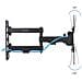 LP1345TN-B Supporto TV a parete 109,2 cm (43") Nero - Foto miniatura 4