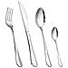 24 Pezzi Elegante Servizio Di Posate Per 6 Persone, Argento - Foto miniatura 3