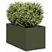Fioriera Verde Oliva 40x80x40 Cm In Acciaio Laminato A Freddo - Foto miniatura 1