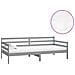 Divano Letto Con Materasso 90x200 Cm Grigio In Legno Di Pino - Foto miniatura 1