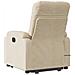 Lusso Casadino -  Poltrona Alzapersona Reclinabile Massaggiante Crema Microfibra - Foto miniatura 4