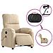 Lusso Casadino -  Poltrona Alzapersona Reclinabile Massaggiante Crema Microfibra - Foto miniatura 5
