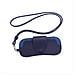 Custodia Portatile Per Occhiali Da Sole In Pelle Pu Con Cordoncino Da Collo Blue - Foto miniatura 4