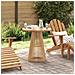 Tavolo da Pranzo da Giardino Ø70x75 cm in Legno Massello di Teak - Foto miniatura 2