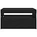 Mobile TV  con luci LED, Nero Rovere, 75x35x40 cm, in legno ingegnerizzato - Foto miniatura 9