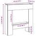 Cornice per Camino Rovere Fumo 81x18x82 cm in Truciolato - Foto miniatura 9