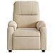 Poltrona Reclinabile Massaggiante Elettrica Crema Microfibra - Foto miniatura 9