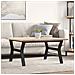 Tavolino Salotto Telaio a Y 90x90x45,5 cm Legno Pino e Acciaio - Foto miniatura 2