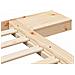 Struttura del letto Marrone 140 x 200 cm legno - Foto miniatura 8