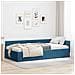 Cornice del letto ad angolo Altro con testiera Blu 90 x 200 cm - Foto miniatura 2