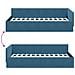 Cornice del letto ad angolo Altro con testiera Blu 90 x 200 cm - Foto miniatura 9