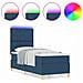 Letto a molle con materasso Blu 80 x 200 cm Tessuto - Foto miniatura 4