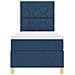 Letto a molle con materasso Blu 80 x 200 cm Tessuto - Foto miniatura 9