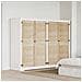 Porta per Armadio 4 pcs Naturale 140.5 x 2.1 x 49.5 cm - Foto miniatura 2