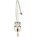 Collana Lunga Con Ciondolo A Cuore Con Perle E Cristallo, Argento 10µ - Foto miniatura 1