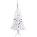 Albero di Natale artificiale Bianco 120 cm PVC e Acciaio - Foto miniatura 3