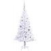Albero di Natale artificiale Bianco 120 cm PVC e Acciaio - Foto miniatura 4