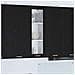 Armadio pensile con porta Riga Rovere Nero 40 x 31 x 100 cm - Foto miniatura 2