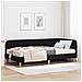 Cornice del letto ad angolo Nero 90 x 200 cm Tessuto - Foto miniatura 2