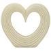 Scultura Cuore Lovvy Quarzy Grande In Resina Bianca - Foto miniatura 1