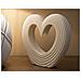 Scultura Cuore Lovvy Quarzy Grande In Resina Bianca - Foto miniatura 6