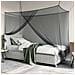 Zanzariera per letto 156 maglia Nero 220 x 100 x 150 cm - Foto miniatura 3